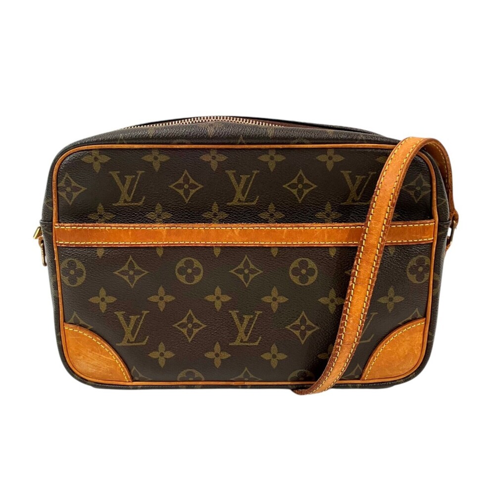 LOUIS VUITTON Authentic Brown Monogram Canvas Shoulder Bag